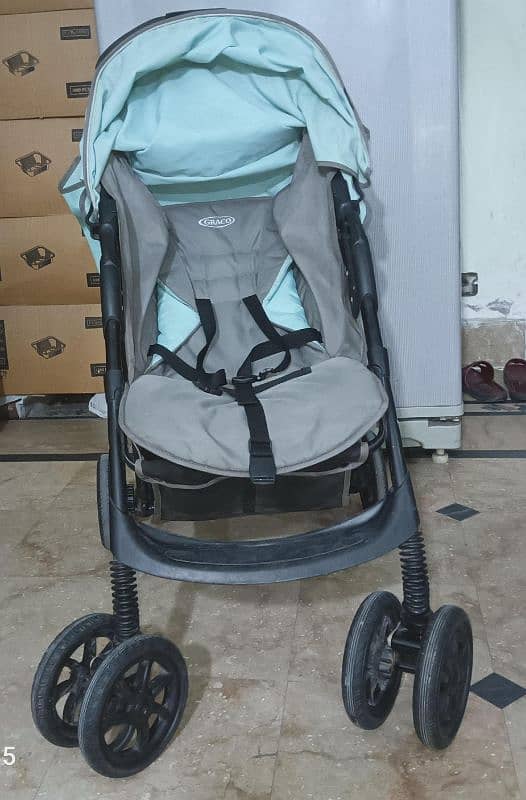 Gracco baby Stroller/Pram Mint Grey (Imported) 1