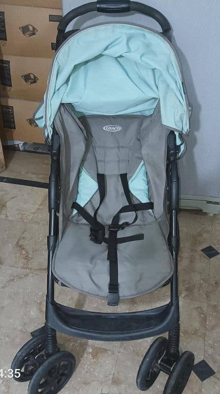 Gracco baby Stroller/Pram Mint Grey (Imported) 2