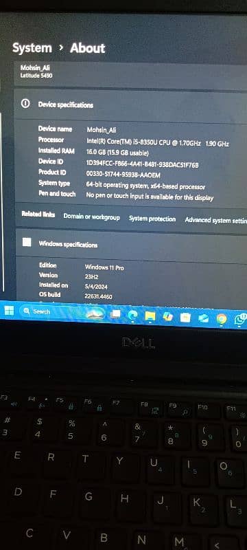 Dell Latitude 5490 corei5 8th gen 9