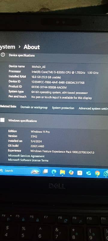 Dell Latitude 5490 corei5 8th gen 10