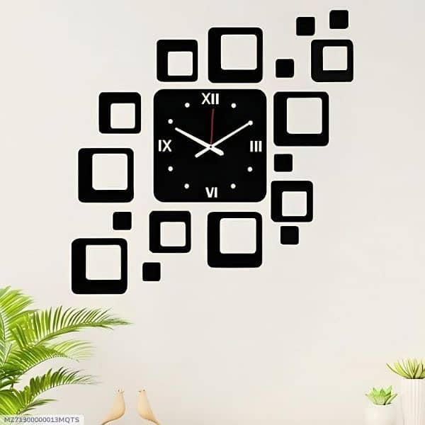 Abstract Ary Analogue wall clock ( free cash on delivery) 2