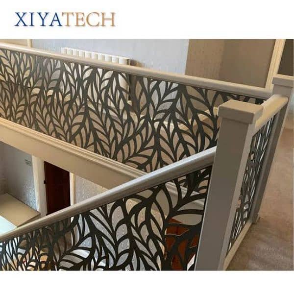 beautiful main gate cnc gate design stair glass railings cnc gate 15