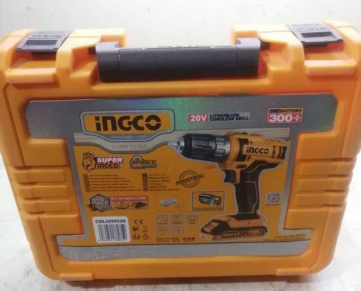 INGCO CORDLESS DRILL AND SCREWDRIVER 1