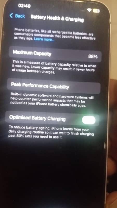 apple phone 13  non pta 128gb 88% battery health water pack 2