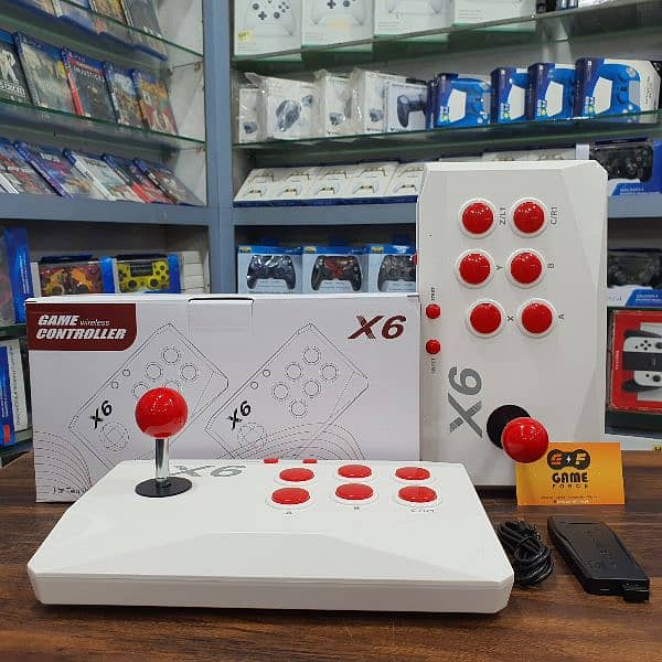 X6 ARCADE GAME STICK WITH 02 WIRELESS JOYSTICK - GAMESTICK *NEW* 1