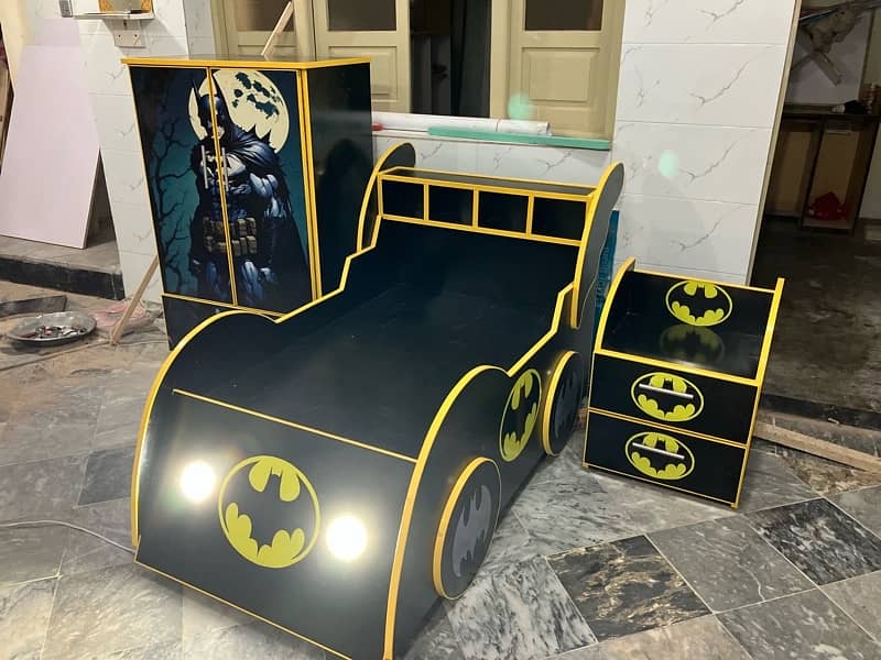 baby car bed/ baby boy car bed/ baby girl car bed/baby almari/ kid bed 1