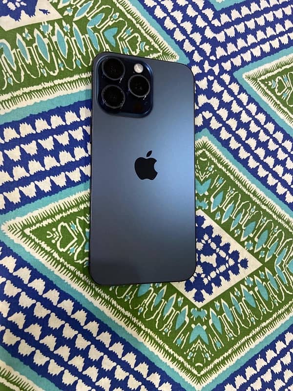 iphone 15 pro max blue titanium 0