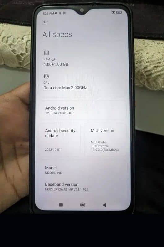 Redmi 9 box he 4/64 no exchange final 14500 2