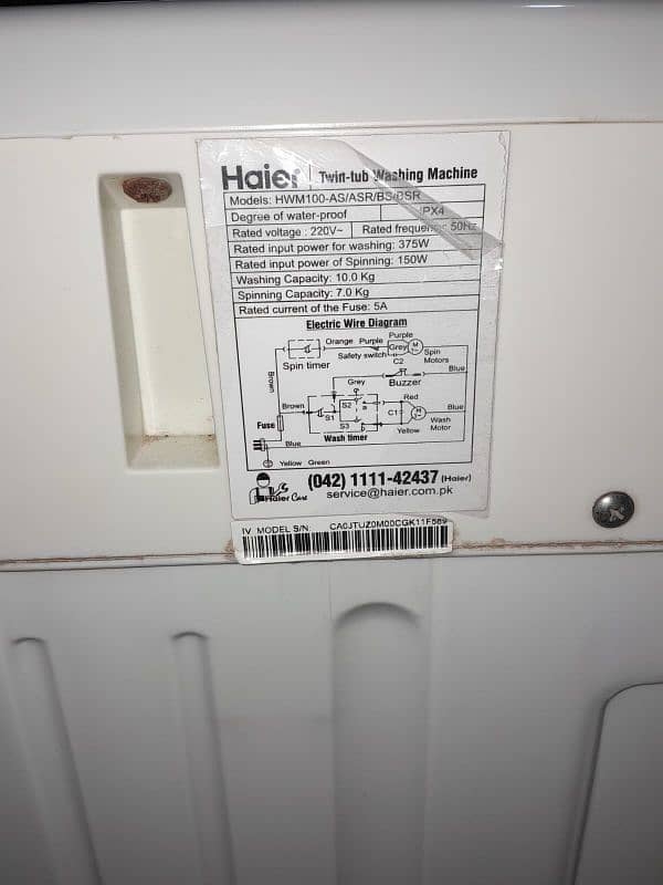 Haier Washing Machine 1