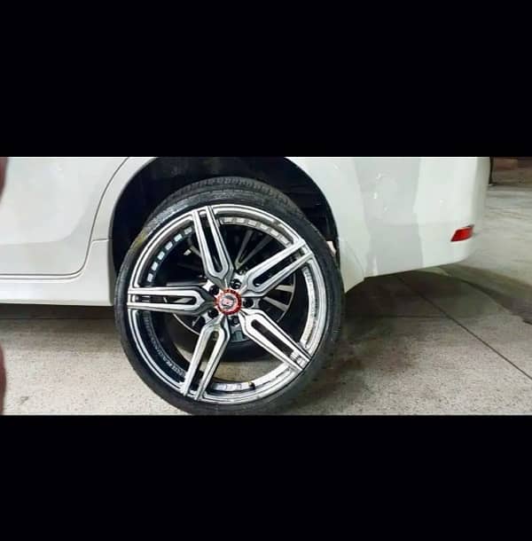 New 18 inch rims and tyres in excellent condition 1