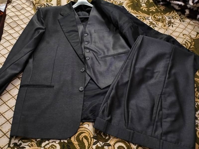 Gents Dress Suit 2 Two 3 Three Piece PC Coat Pant Tuxedo Stitched Men 10