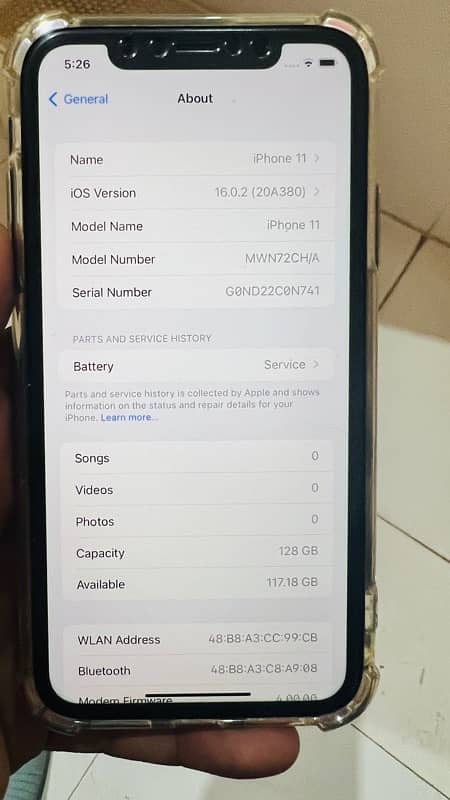 iphone 11 128gb black PTA Dual physical 1