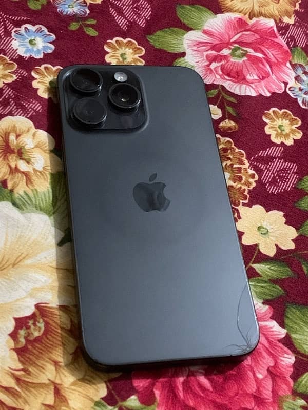 factory iPhone 15pro max with box in apple warranty sim slot wala 2