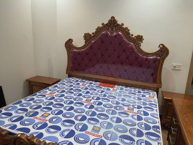 carving bed set king size new not used cinyoti style (call me) 4