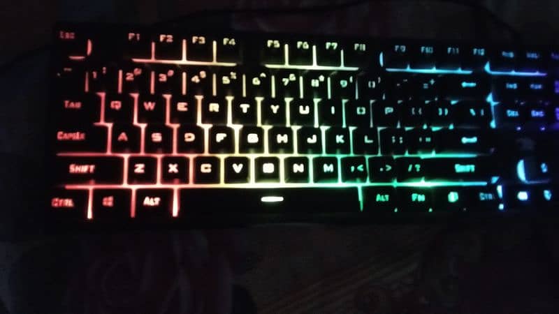 Membrane keyboard with rgb lighting. 0