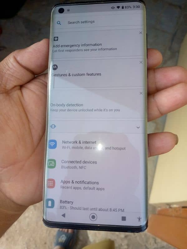 Motorola edge 2020 condition 10/9 1