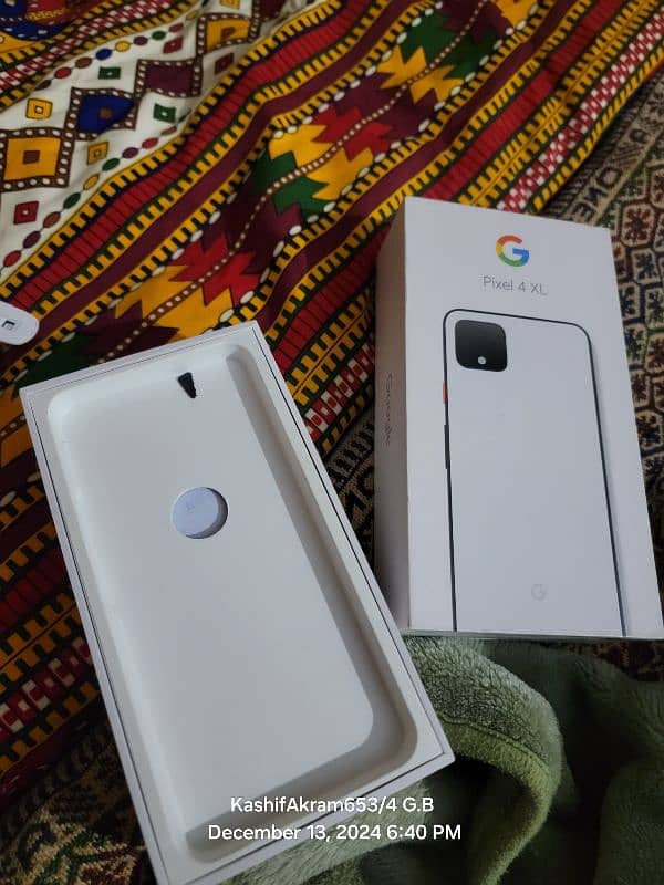 google pixel 4xl 10.10 full box  64gb non pta 4