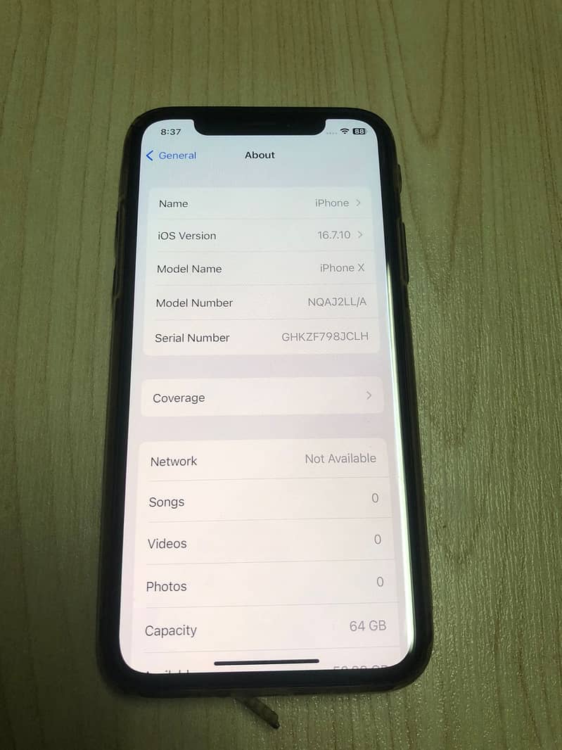 Apple iPhone X Non Pta 64Gb Factory Unlocked 9.5/10 7