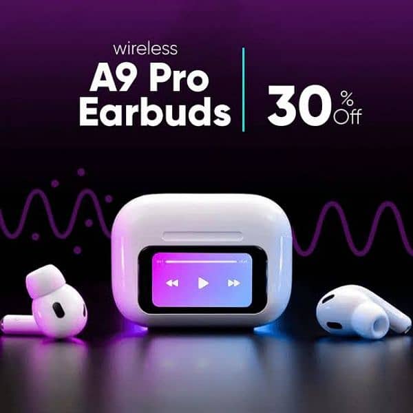 A9 pro wireless earbuds with display 0