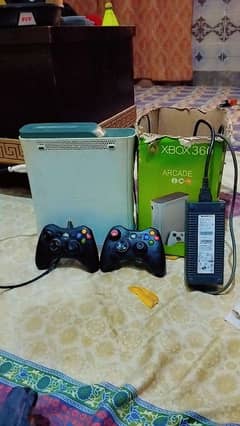 : Xbox 360 Bundle with Two Controllers and 50+ Games