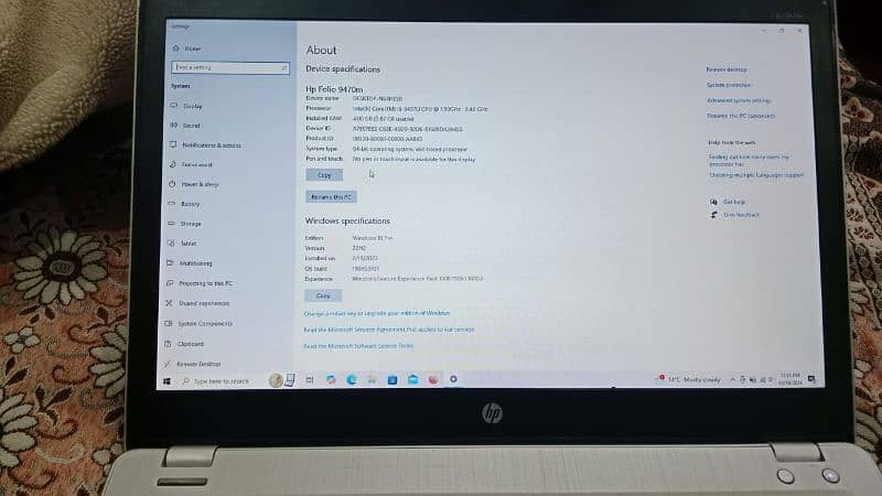 hp core i5 3rd gen. touch & type 0