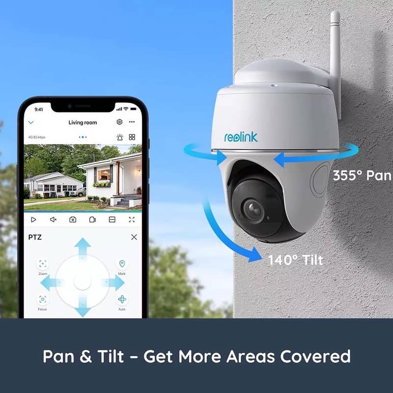 Argus PT Smart Wire-Free Pan-Tilt Security Camera with Expansive Fiel 3