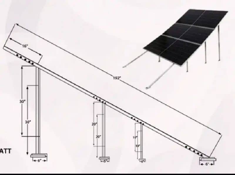 L2/L3/L4/L5 for Solar Panels 14 Gauge Galvanized Iron Structure 1