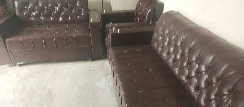 Leather Sofa Set 7 Seater 3