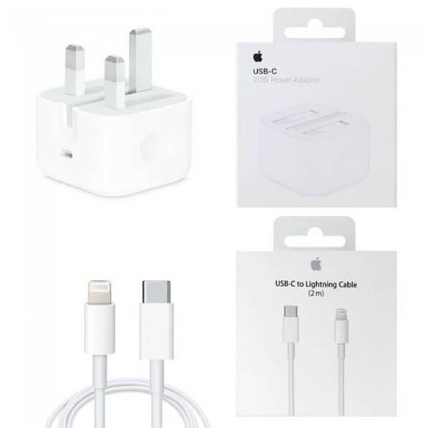 iphone orignal  adopter and cable 2