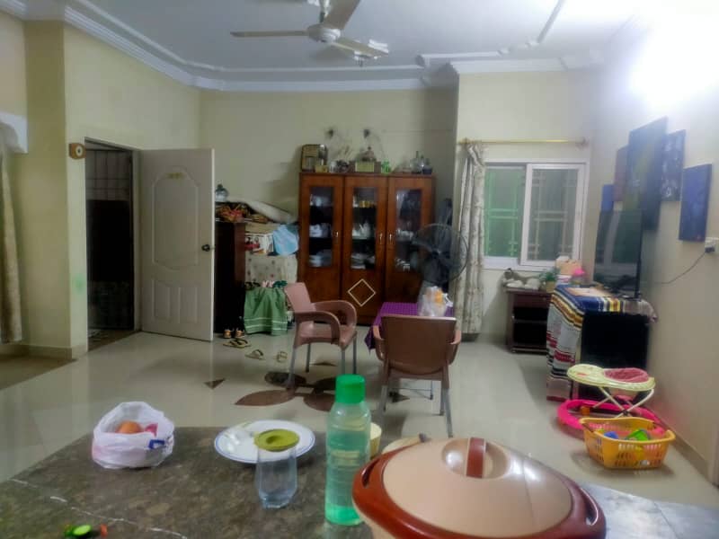 three bed dd portion for rent in johar 1