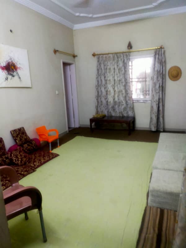 three bed dd portion for rent in johar 3