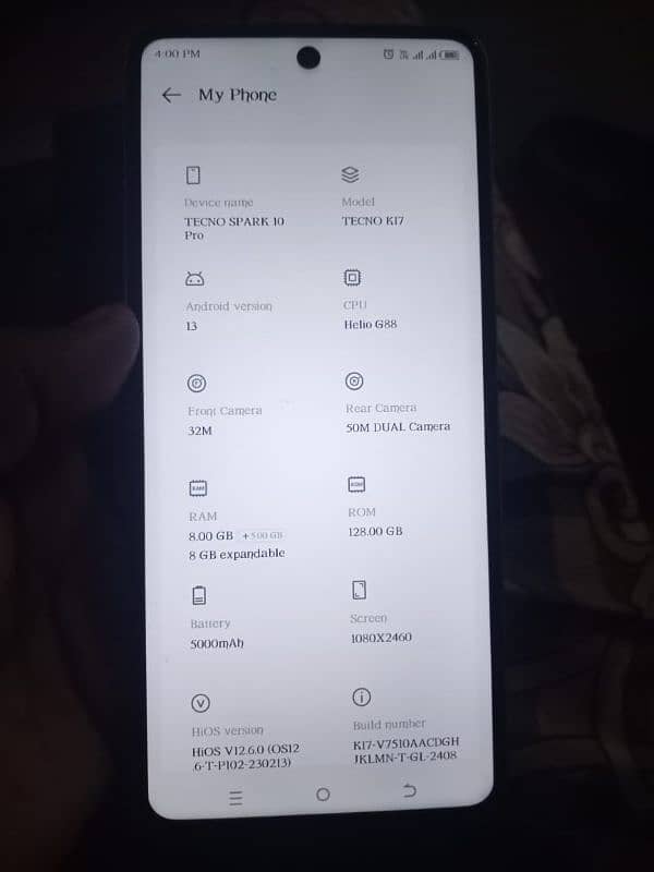 tecno spark 10 pro 8+8/128 gb memory 9