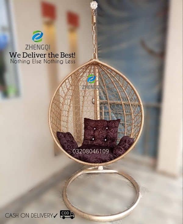 New Swing Chair Jhoola, Single & Double, Macrame Jhula, Hanging, COD 4