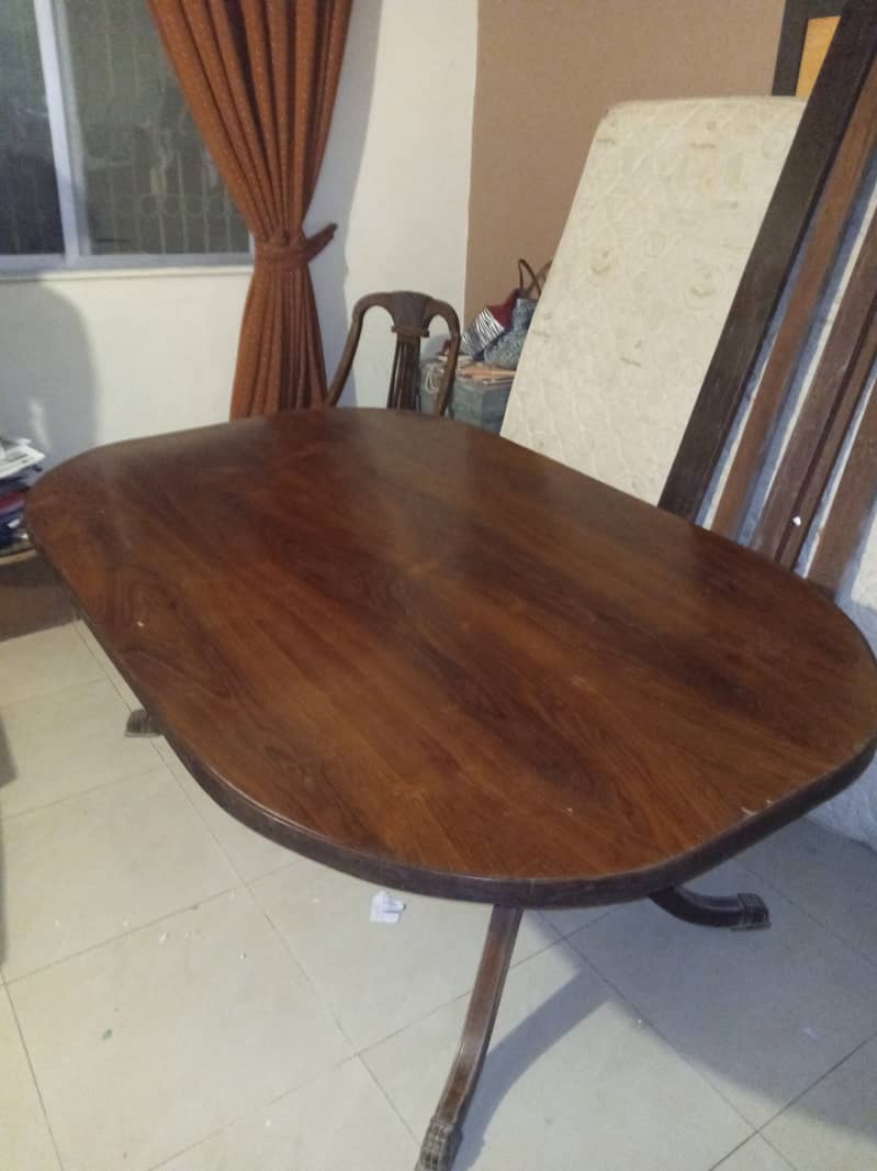 Cheesham wooden dining table 1