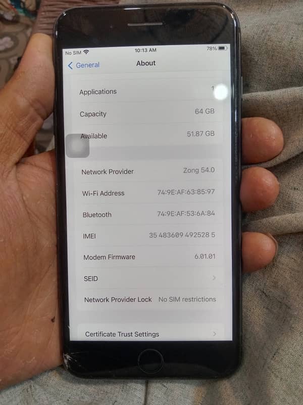 iphone 8 plus non pta factory unlock GB 64 water park original 3