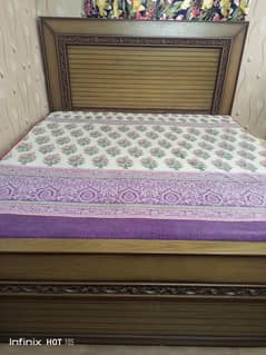 Double Bed With new mattress For Sale