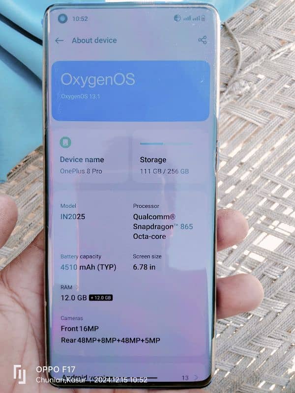 OnePlus 8 pro 12+12/256 condition 10/10 2