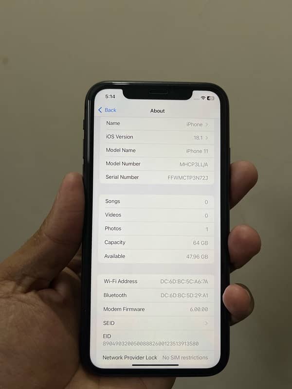 Iphone 11 64GB Non-PTA Factory Unlocked Urgent Sale. 7