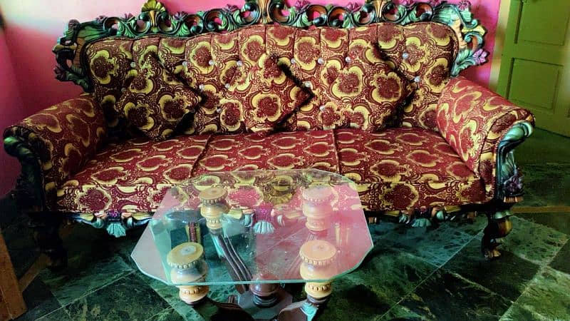 original chinouti complete sofa set/ 5 seater with tables 0