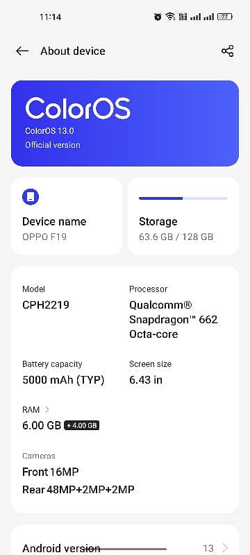 oppo F19 price full final 0