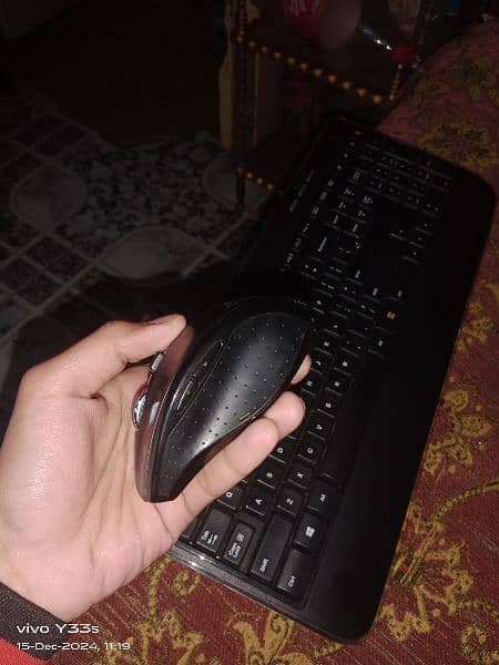 wireless keyboard and mouse combo logi tech original  03156879894 3