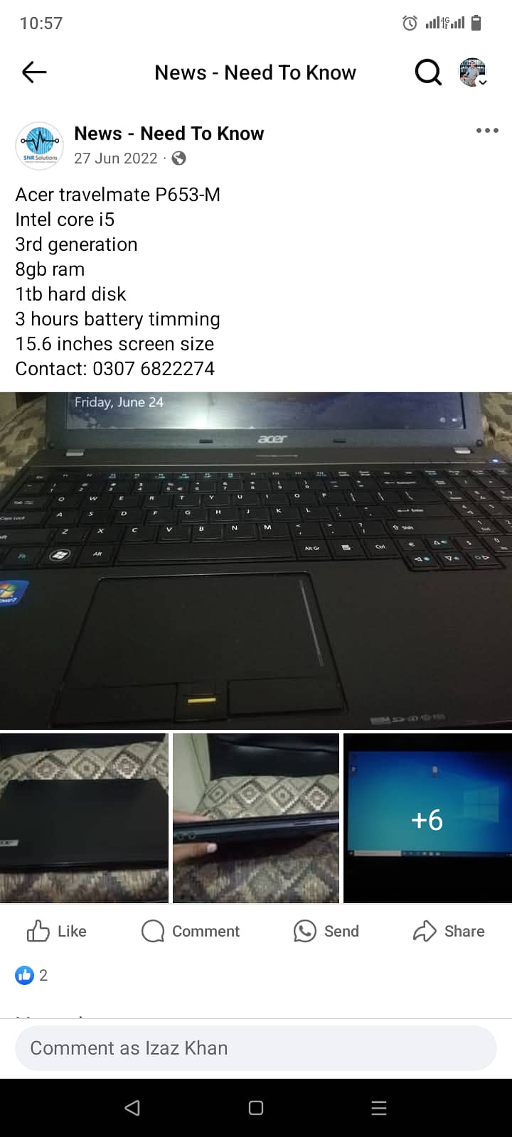 Acer TravelMate P653-M Laptop 9