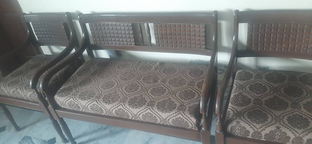 4 seater solid wood sofa set for sale 2