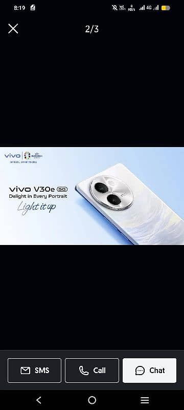 Vivo V30e Price. . 76000 New condition. . 8+8.256 3