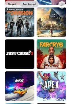 ps4/Ps5 digital games far cry 6,NFS heat, assassins Creed origins