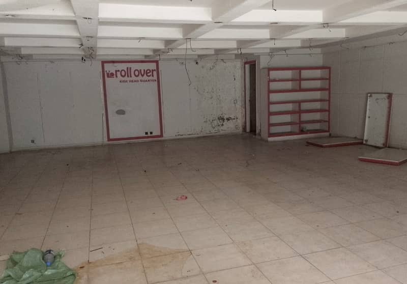 around only brands 7 marla Ground+mezzanine shop for rent phase 1 H block. 0