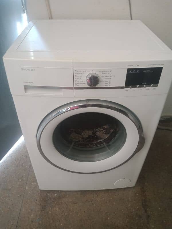 Sharp front load 8 kg automatic washing machine like a new 0