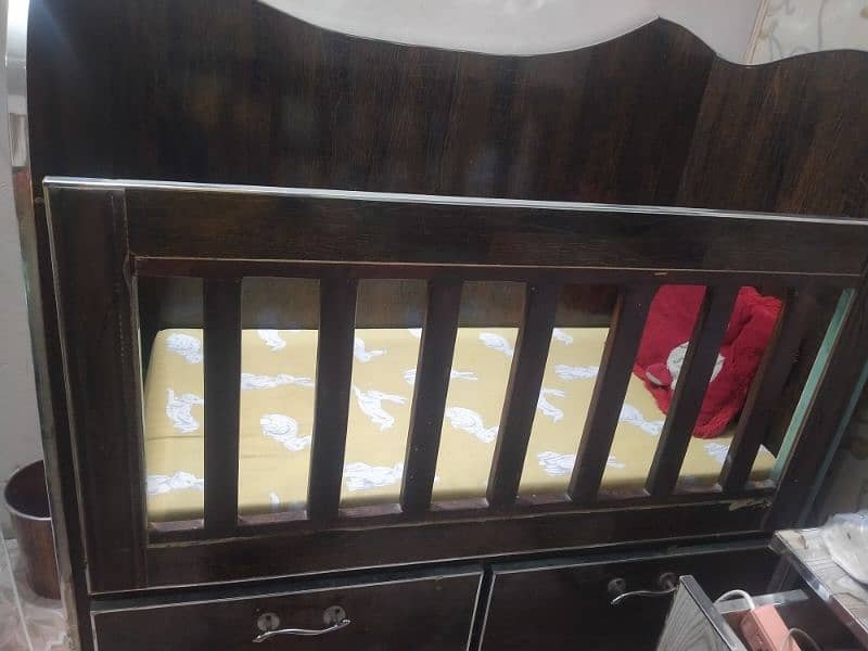 wood strong cot for baby like new exchange possible 1