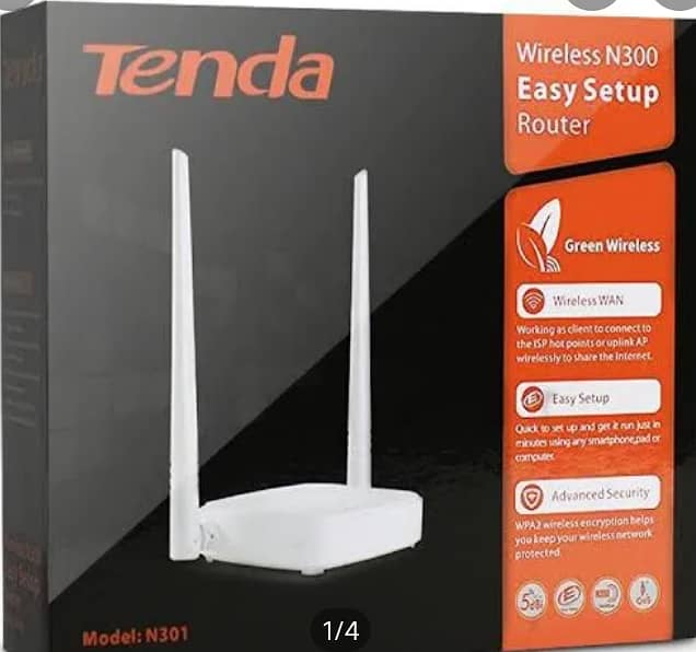 TENDA N301 ROUTER DUAL ANTENA WIFI EASY SETUP 0