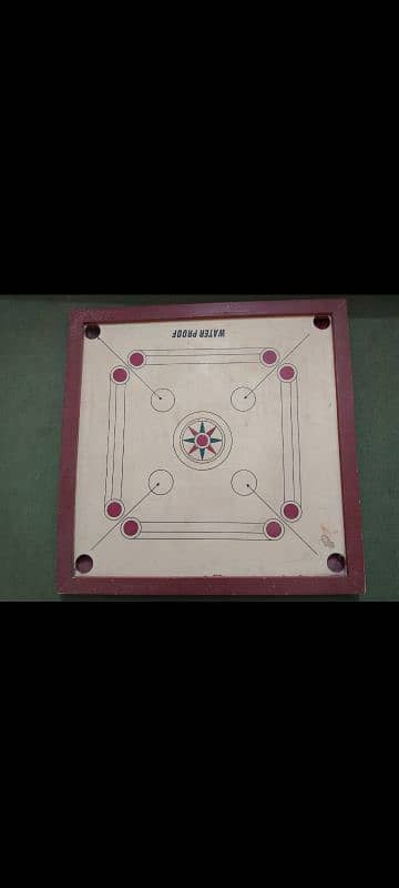 3×3 ft carrom board with all pieces 0